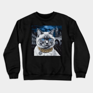 Cat In Prague Crewneck Sweatshirt